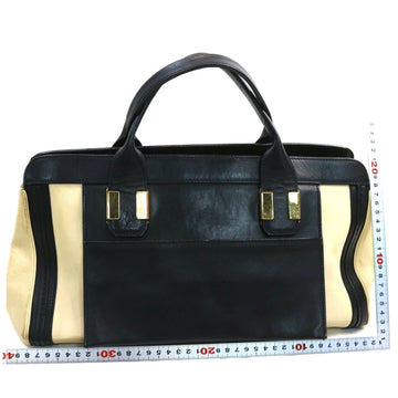 Chloe Hand Bag Leather Cream /