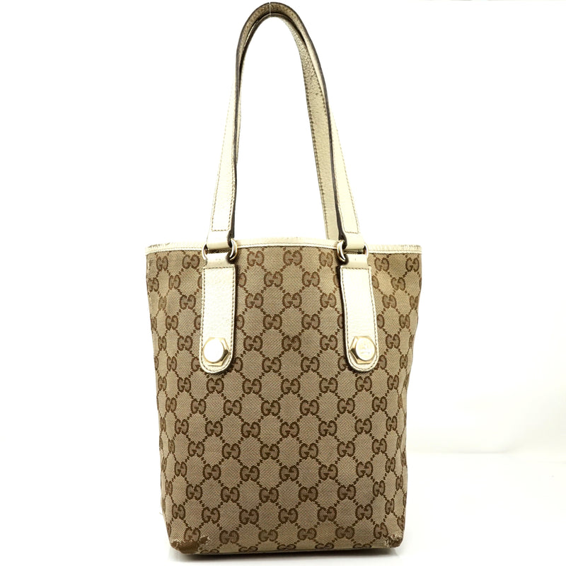 Pre-loved authentic Gucci Tote Bag Brown Canvas sale at jebwa