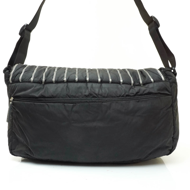 Chanel Crossbody Bag Black Nylon
