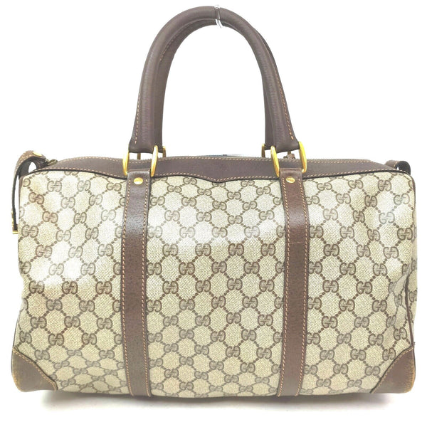 Gucci Hand Bag Pvc Brown
