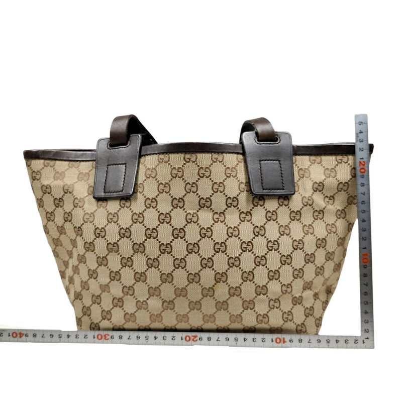 Gucci Shoulder Bag Brown Canvas