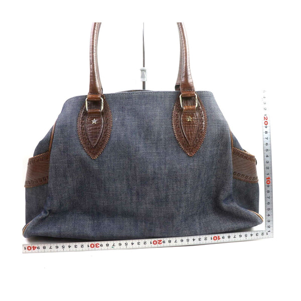 Fendi Hand Bag Canvas Blue