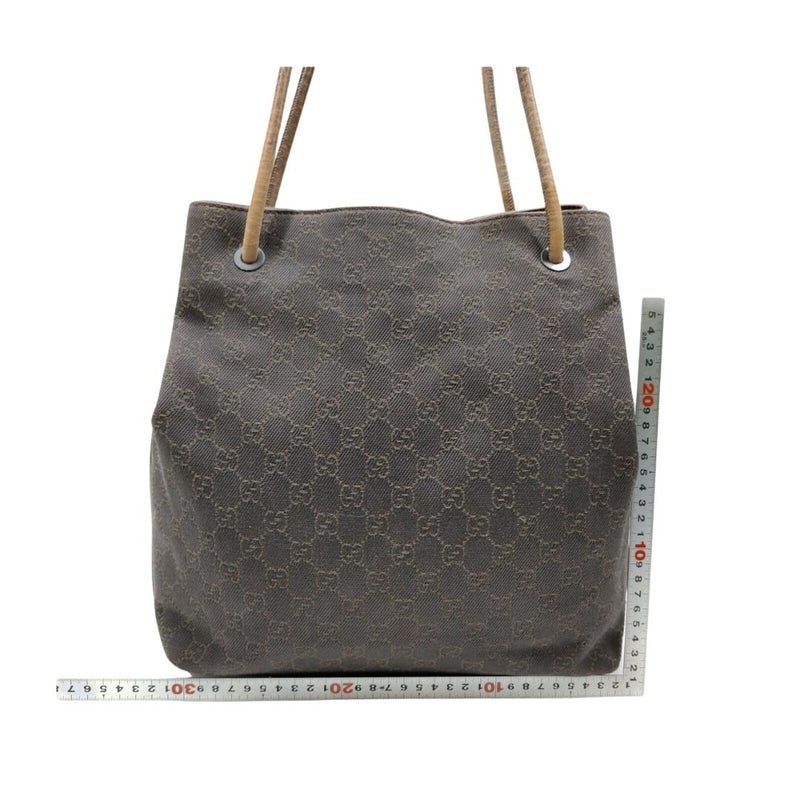 Gucci Hand Bag Brown Canvas