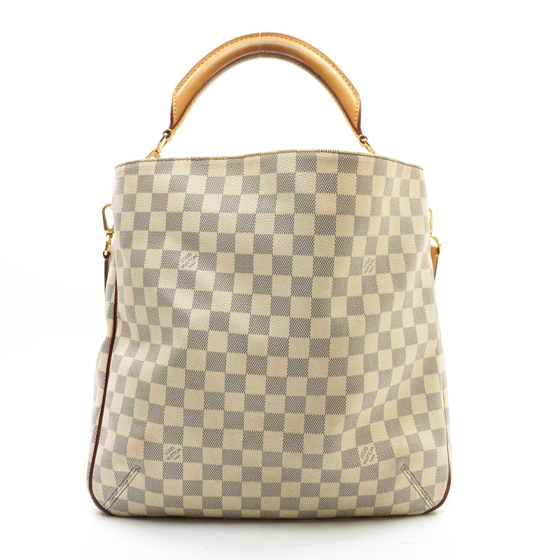 Louis Vuitton Damier Soffi Azur White Shoulder Handbag