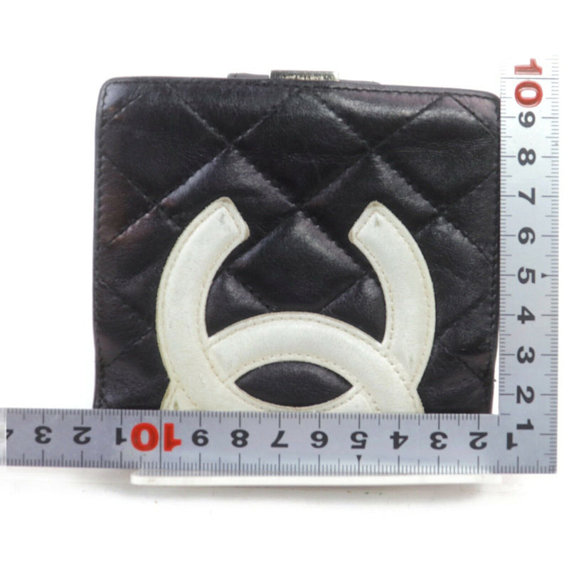 Chanel Cambon Wallet Leather Black