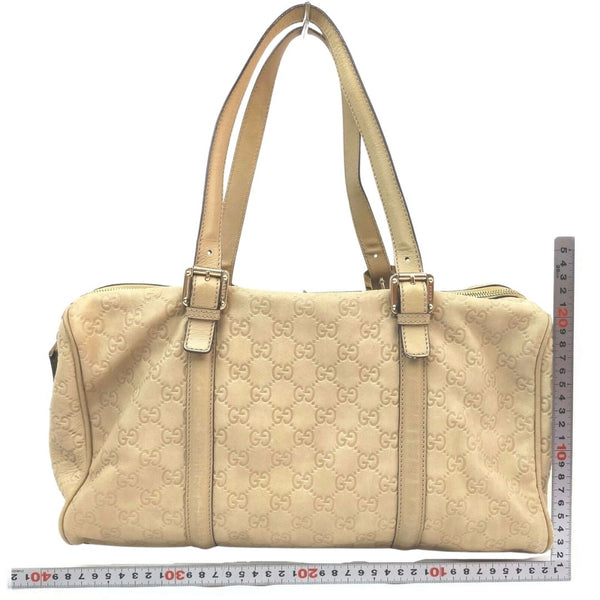Gucci Shoulder Bag Beige Leather