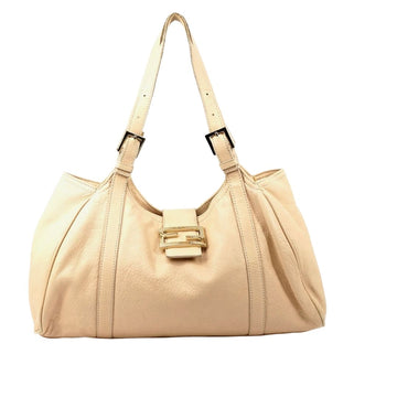 Fendi Pink Leather Shoulder Bag