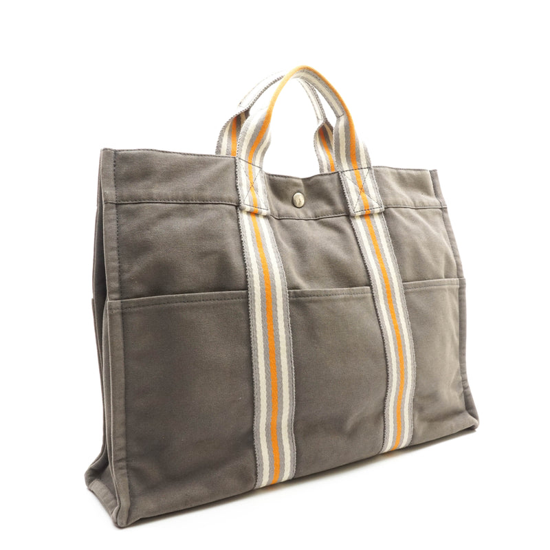 Hermes Fourre-Tout Hand Bag Canvas