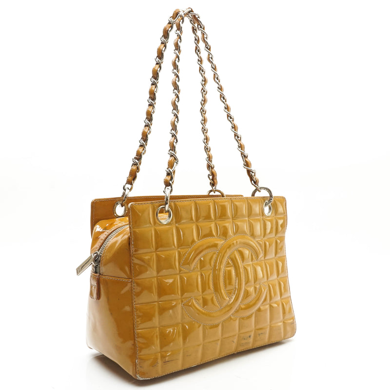 Chanel Tote Bag Yellow Enamel