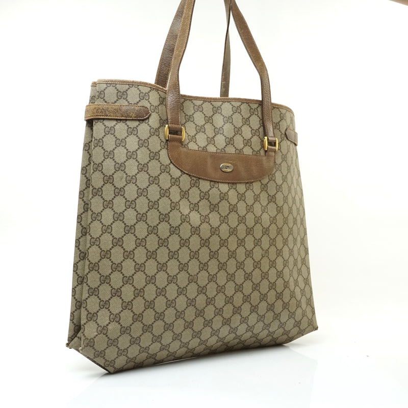 Pre-loved authentic Gucci Plus Tote Bag Brown Coated sale at jebwa.