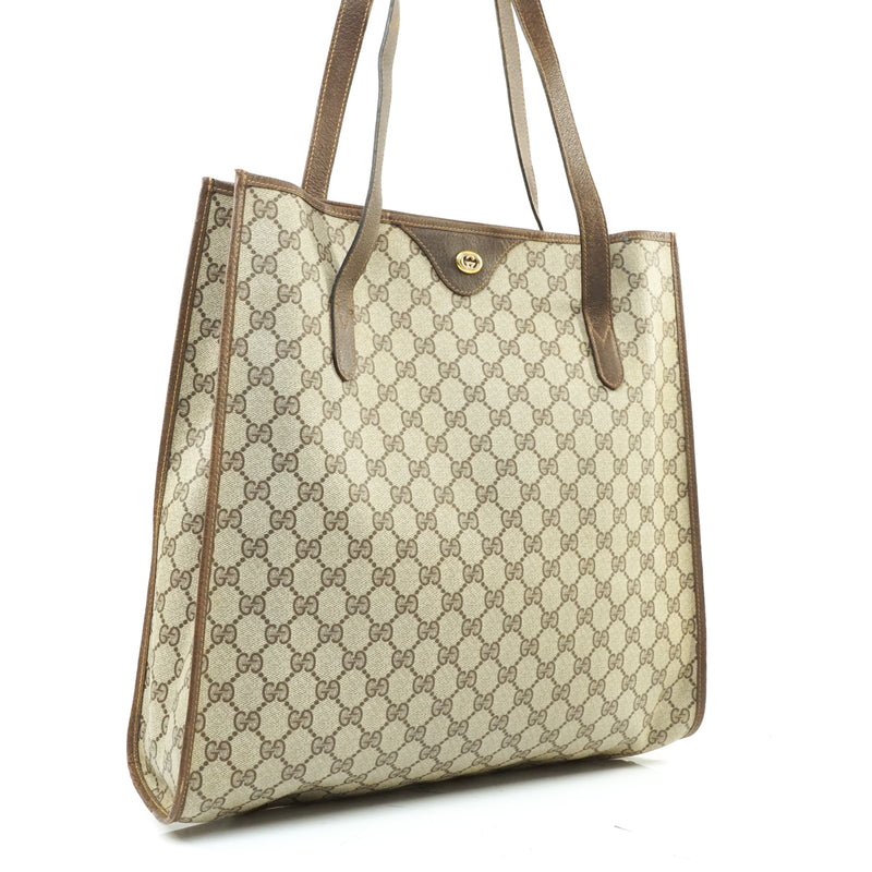 Pre-loved authentic Gucci Tote Bag Beige Coated Canvas sale at jebwa.
