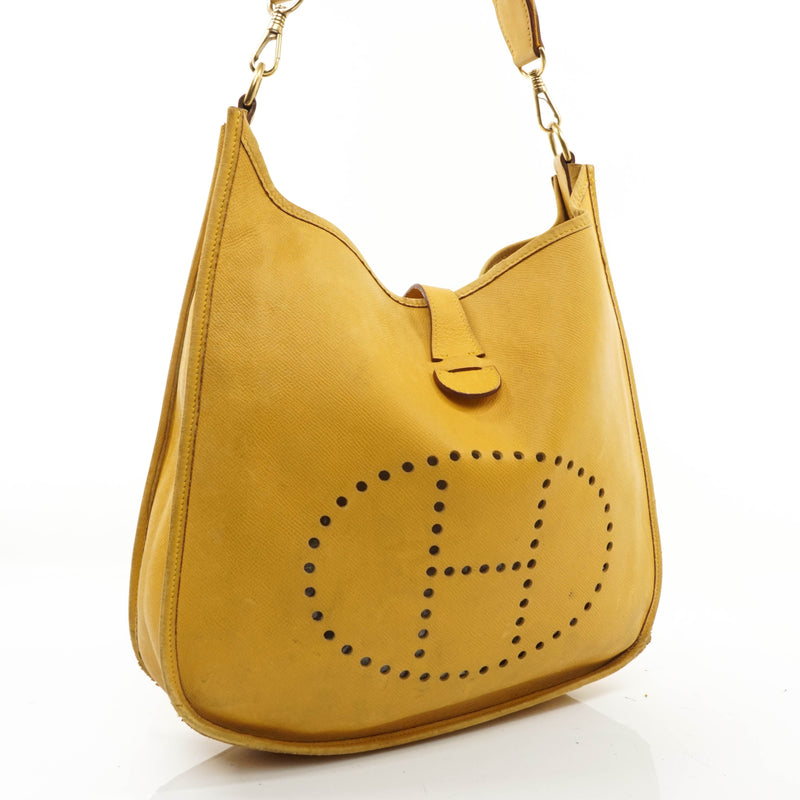 Hermes Evelyn Shoulder Bag Yellow