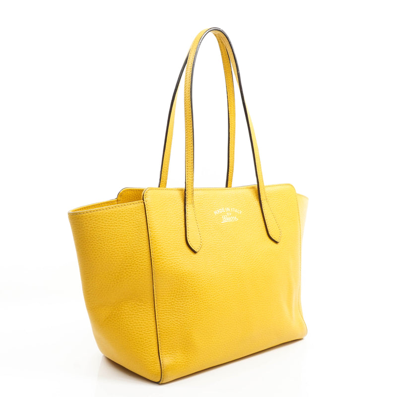 Gucci Tote Bag Leather Yellow