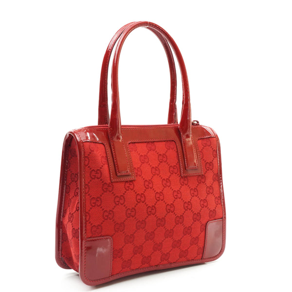 Gucci Shoulder Bag Red Canvas