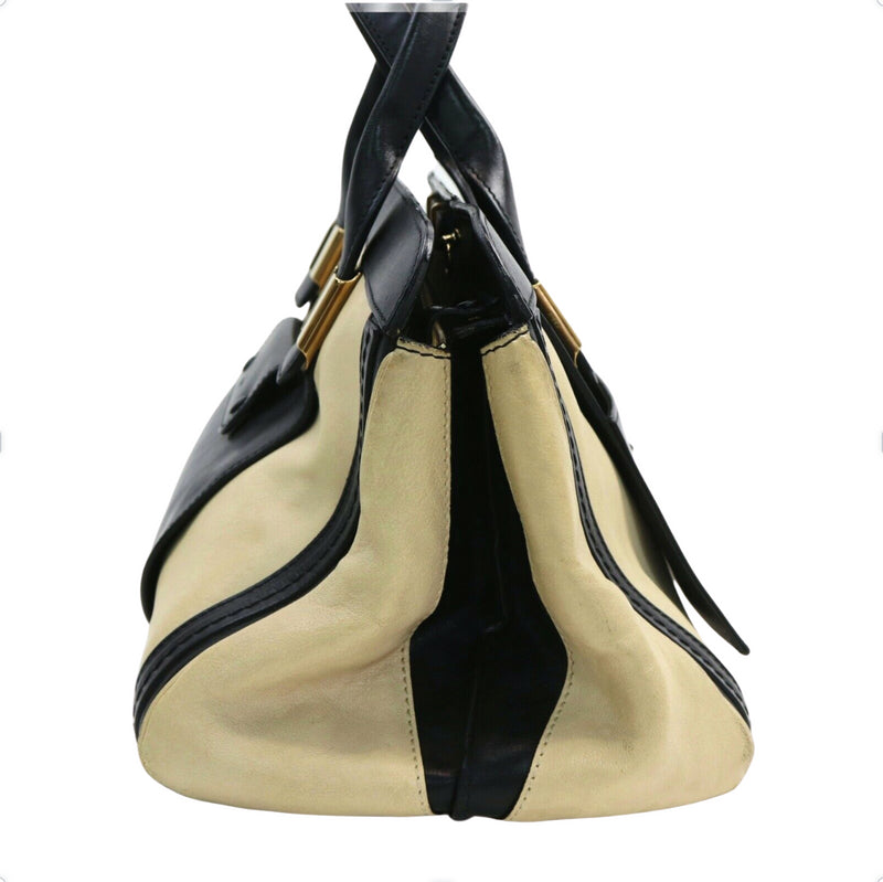 Chloe Hand Bag Leather Cream /