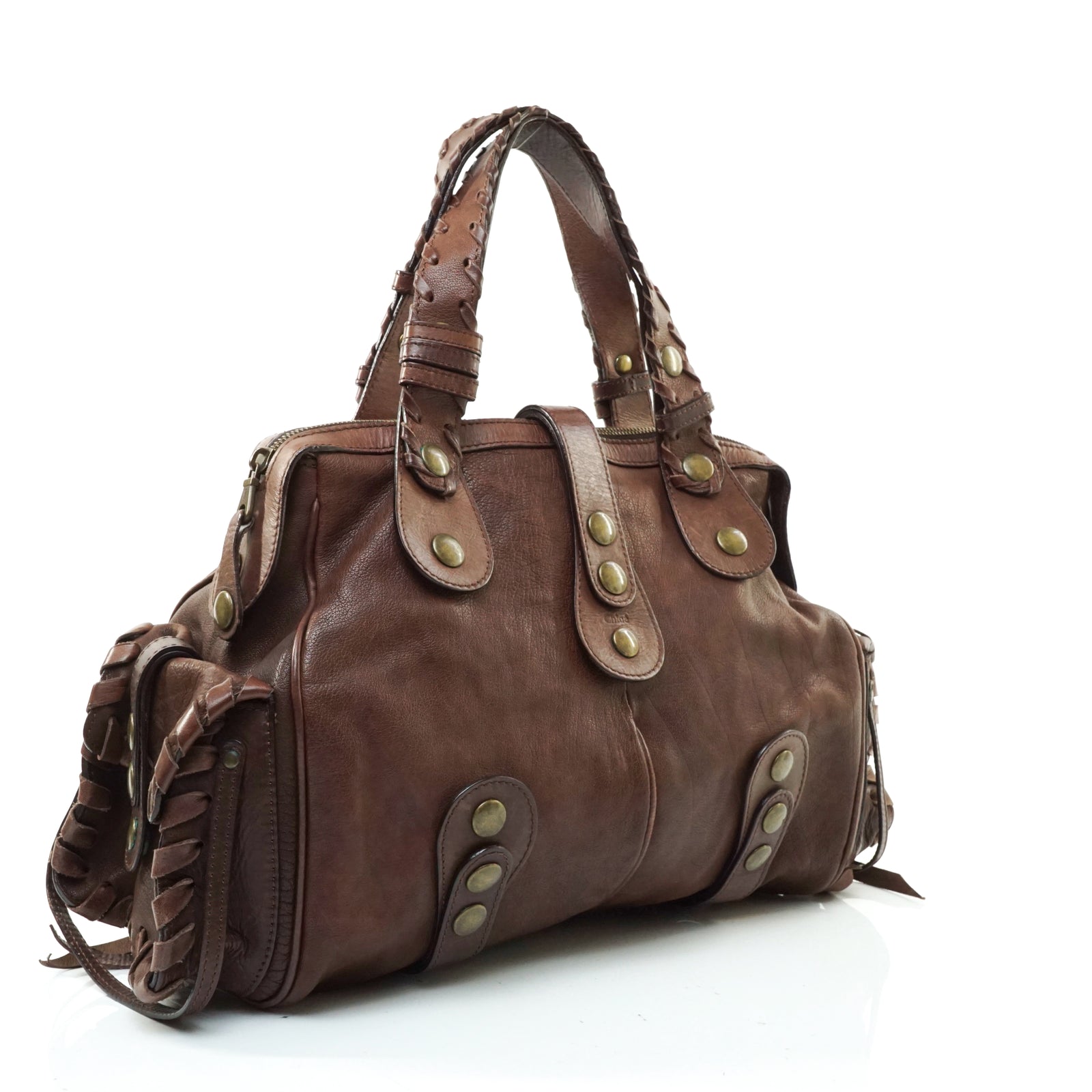 ☆美品・保存袋付☆Chloé Silveradoレザー×スエードハンドバッグ ☆美品・保存袋付☆Chloé Silveradoレザー×スエードハンドバッグ