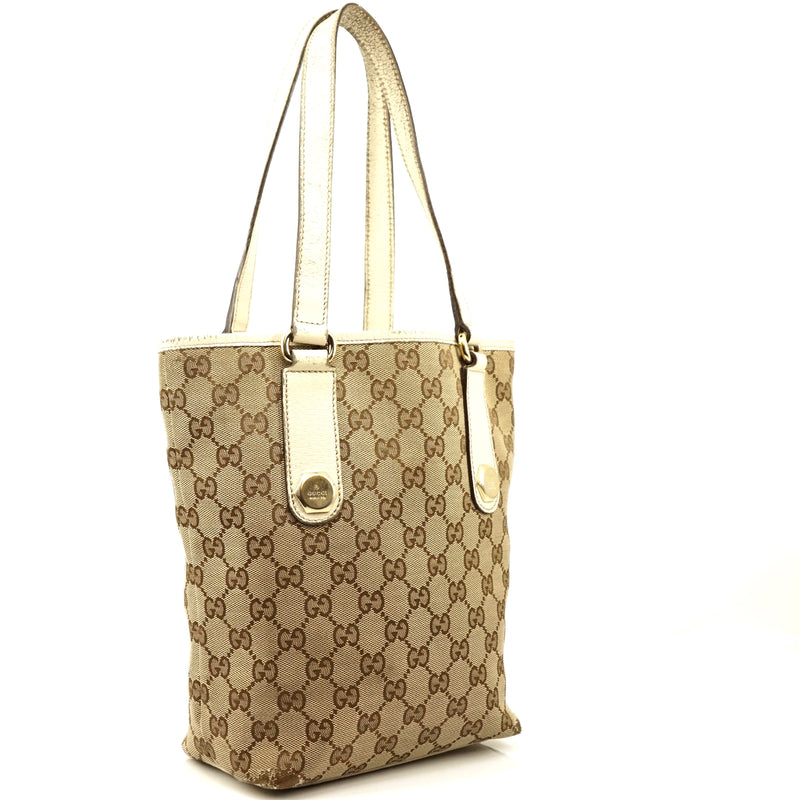 Pre-loved authentic Gucci Tote Bag Brown Canvas sale at jebwa