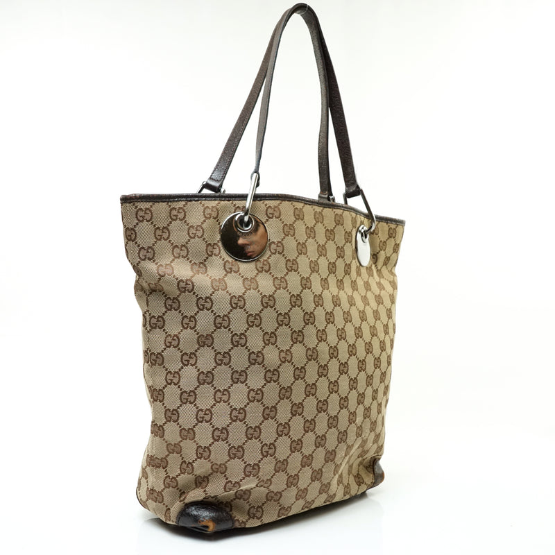 Pre-loved authentic Gucci Gg Canvas Tote Bag Light sale at jebwa.