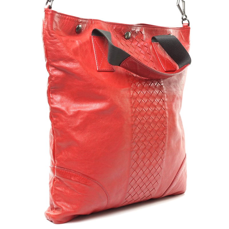 Bottega Veneta Tote Bag Red Leather