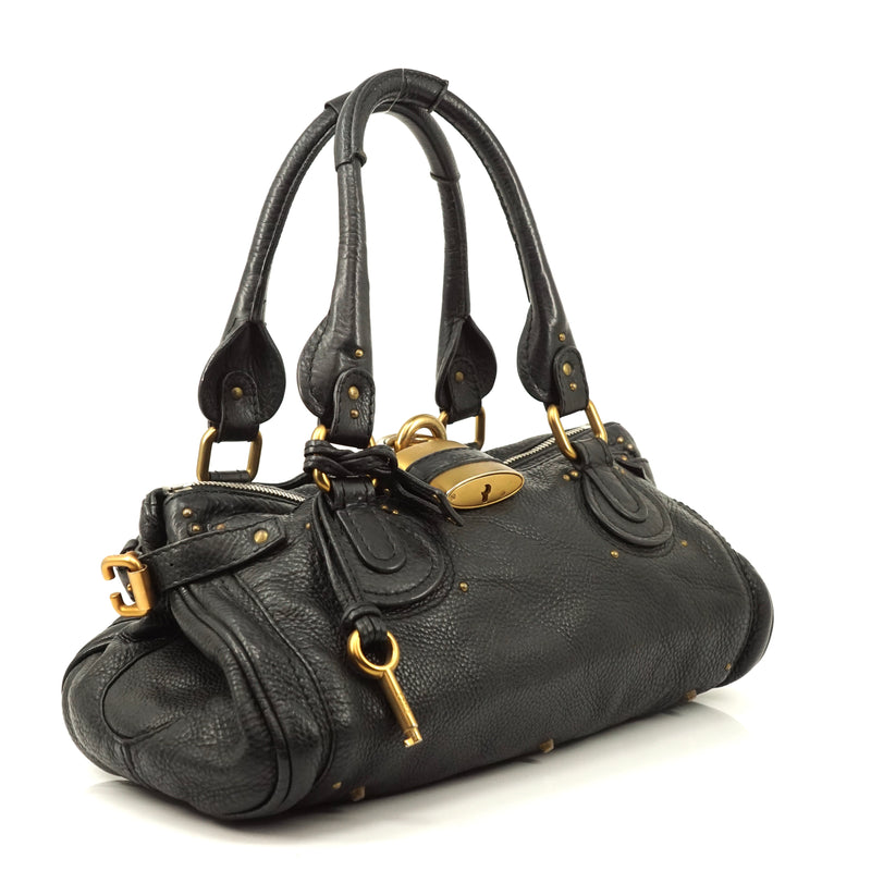 Pre-loved authentic Chloe Paddington Hand Bag Black sale at jebwa.