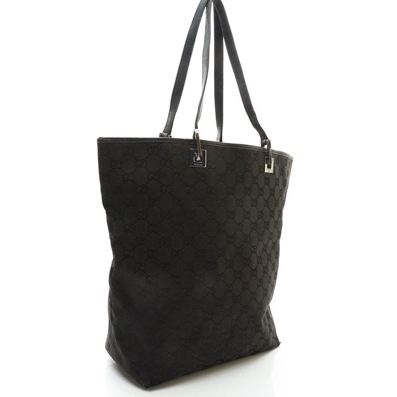 Gucci Gg Tote Bag Black Canvas