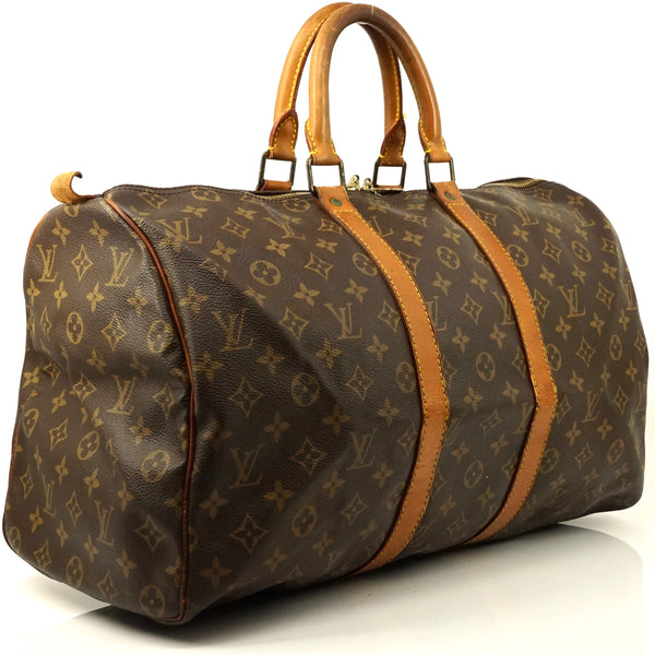 Pre-loved authentic Louis Vuitton Keepall 45 Boston sale at jebwa