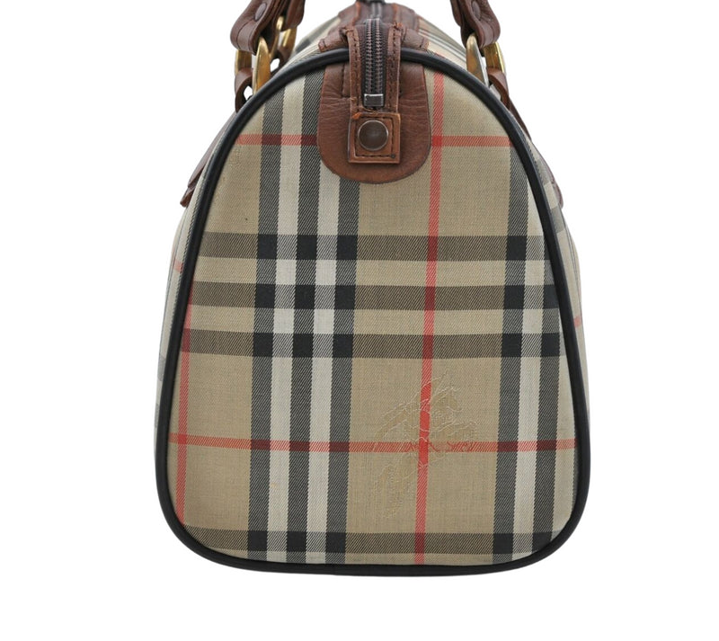 Burberry Nova Check Hand Bag Canvas