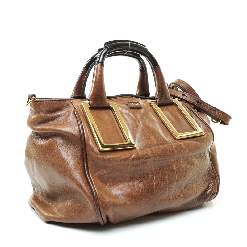Pre-loved authentic Chloe Crossbody Bag Brown Leather sale at jebwa.