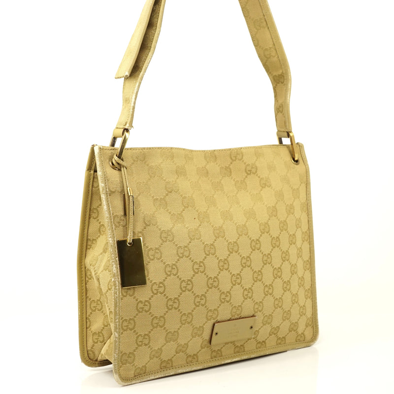 Pre-loved authentic Gucci Crossbody Bag Beige Canvas sale at jebwa