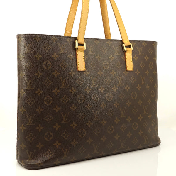 Pre-loved authentic Louis Vuitton Luco Tote Bag Brown sale at jebwa