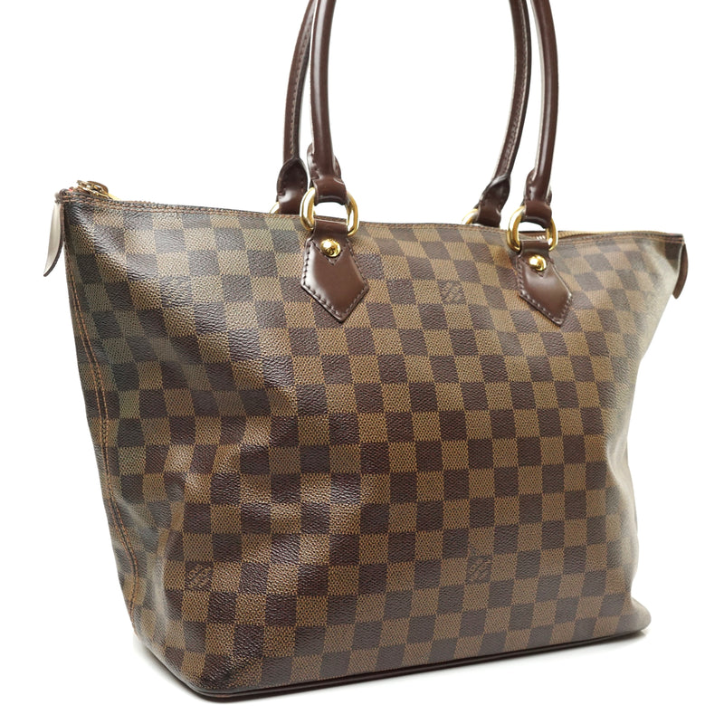 Authentic Louis Vuitton Damier Azur Saleya MM Shoulder Tote Bag
