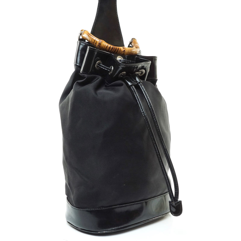 Gucci Bamboo Shoulder Bag Black
