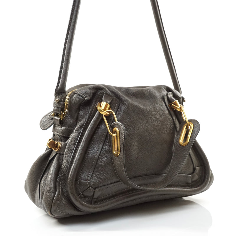 Pre-loved authentic Chloe Paraty Shoulder Bag Gray sale at jebwa.