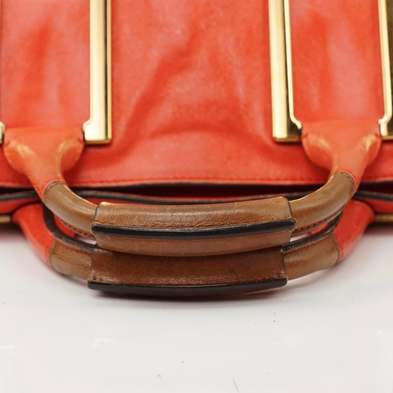 Pre-loved authentic Chloe Red Leather Crossbody Bag sale at jebwa