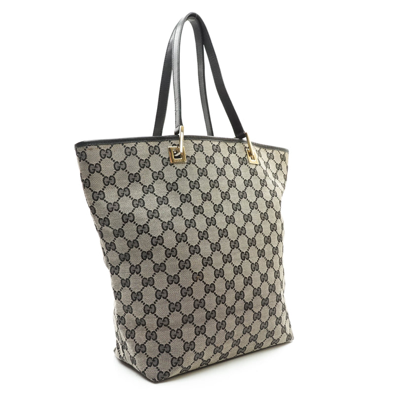 Gucci Tote Bag Canvas Black