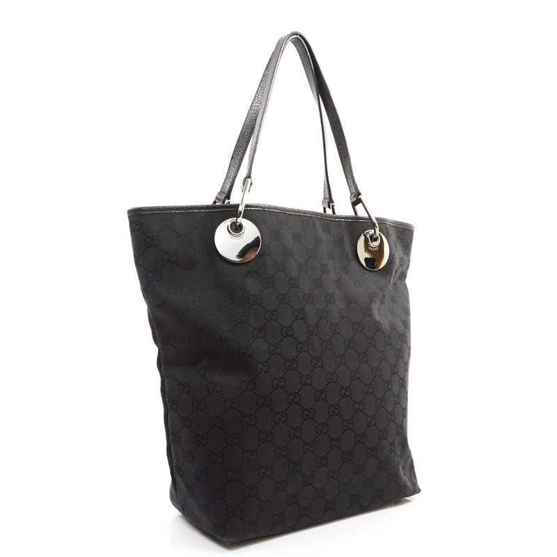 Gucci Tote Bag Canvas Black