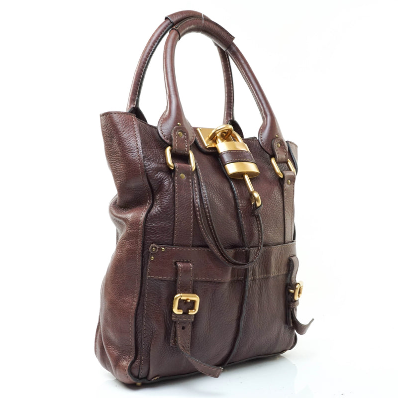 Chloe Paddington Tote Bag Brown