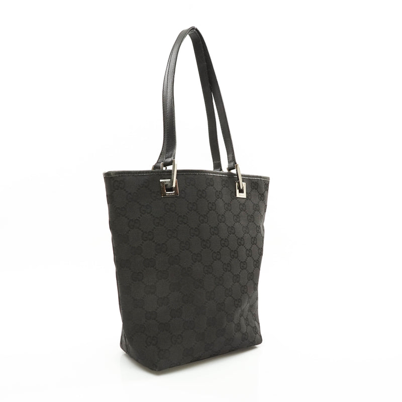 Gucci Gg Shoulder Bag Canvas Black