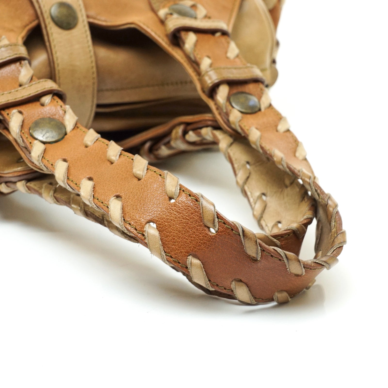 ☆美品・保存袋付☆Chloé Silveradoレザー×スエードハンドバッグ