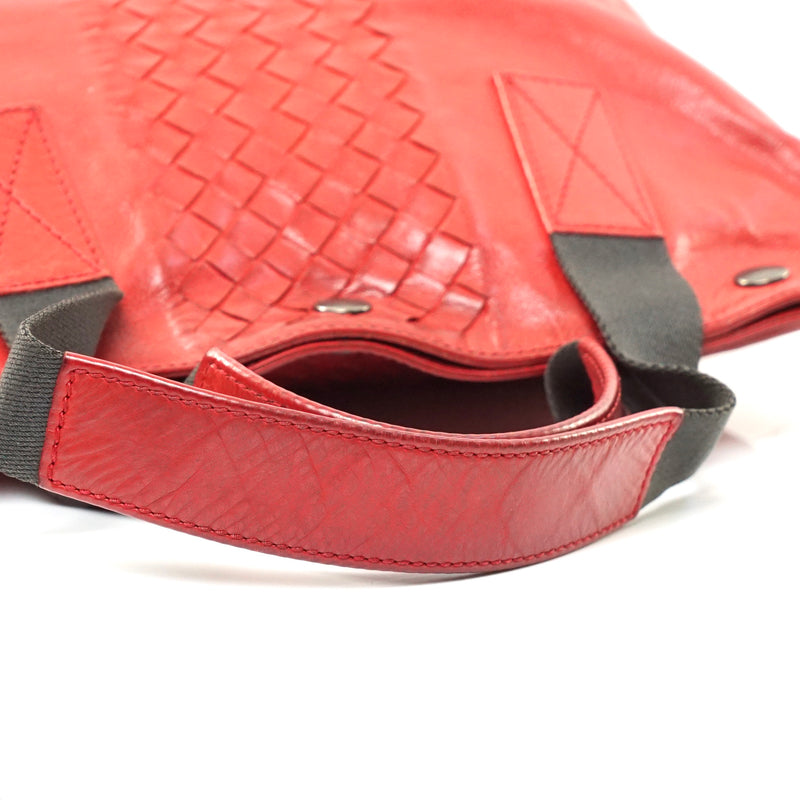 Bottega Veneta Tote Bag Red Leather