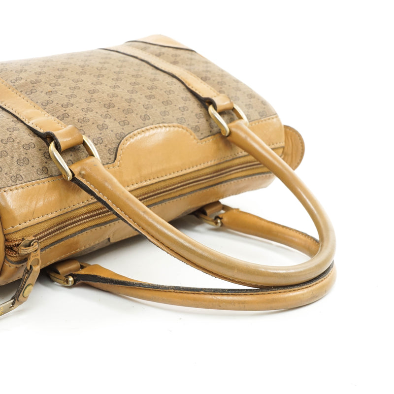 Gucci Hand Bag Pvc Brown Satchel