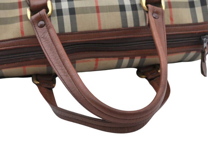 Burberry Nova Check Hand Bag Canvas