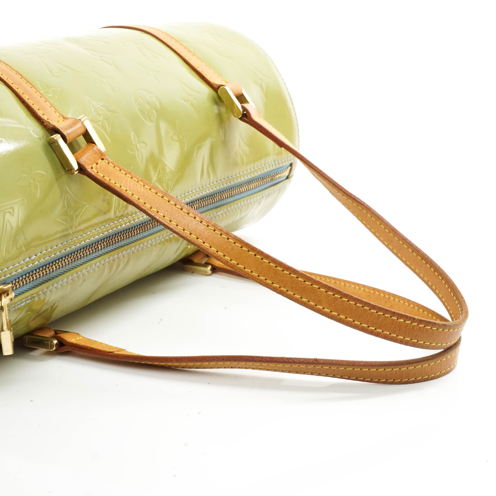 ヴィトンベッドフォード Louis Vuitton Ivory Monogram Vernis Bedford Papillon Top Handle