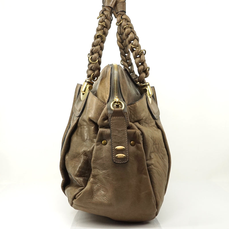 Pre-loved authentic Chloe Tote Bag Brown Leather sale at jebwa