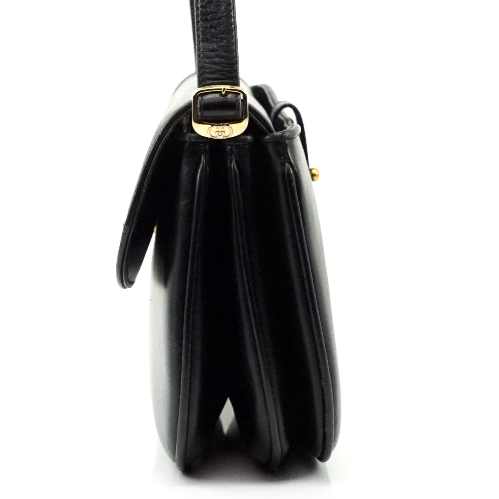 Gucci Black Leather Shoulder Bag