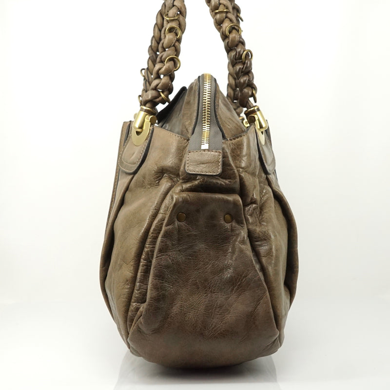Pre-loved authentic Chloe Tote Bag Brown Leather sale at jebwa