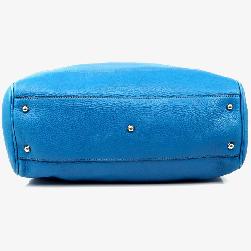 Pre-loved authentic Gucci Hand Bag Blue Leather sale at jebwa