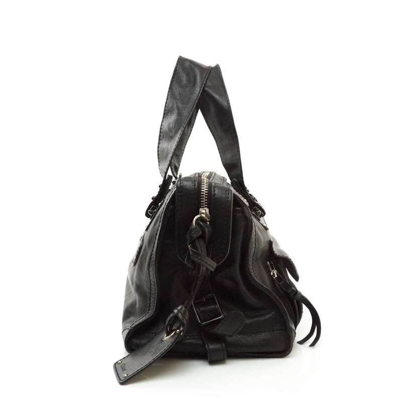 Chloe Tote Bag Leather Black