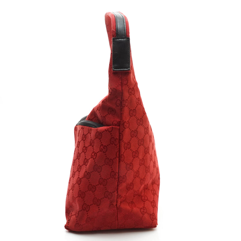Gucci Gg Hand Bag Canvas Red