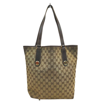 Gucci Tote Bag Brown Canvas